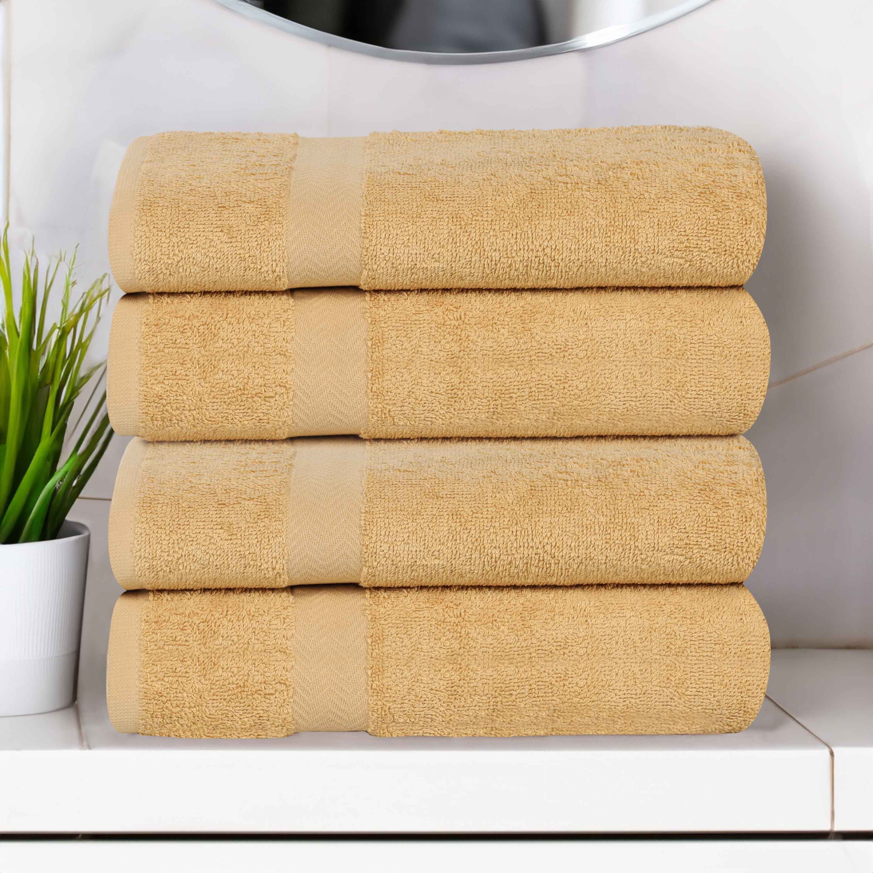 Cotton Highly Absorbent Eco-Friendly Quick Dry Bath Towel Set of 4 - Bath Towel by Superior Brand