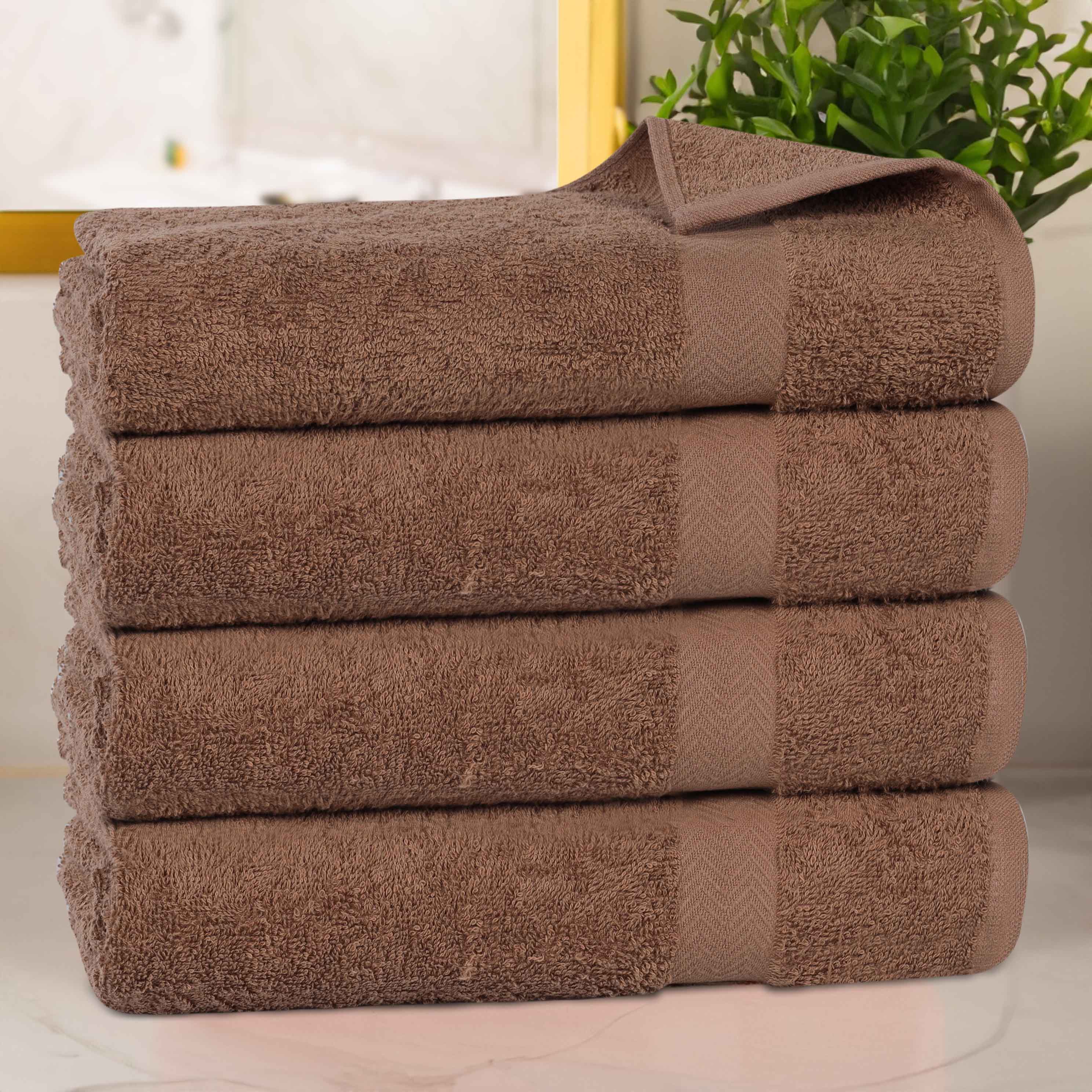 Cotton Highly Absorbent Eco-Friendly Quick Dry Bath Towel Set of 4 - Bath Towel by Superior Brand