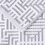 Cotton Modern Geometric Jacquard Plush Absorbent 3-Piece Towel Set - Towel Set by Superior Brand