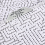 Cotton Modern Geometric Jacquard Plush Absorbent 3-Piece Towel Set - Towel Set by Superior Brand