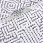 Cotton Modern Geometric Jacquard Plush Absorbent 6 Piece Towel Set - Towel Set by Superior Brand
