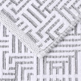 Cotton Modern Geometric Jacquard Plush Absorbent 8 Piece Towel Set - Towel Set by Superior Brand