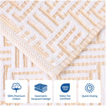 Cotton Modern Geometric Jacquard Plush Absorbent 9 Piece Towel Set - Towel Set by Superior Brand