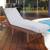 Cotton Monogrammed Patio Chaise Lounge Chair Cover - Beach Towel by Superior Brand