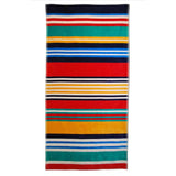 Multicolored Striped Oversized Cotton Beach Towel Set of 2 Piece - Beach Towel by Superior Brand