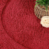 Cotton Oval Solid Non-Skid Washable 2 Piece Bath Rug Set - Bath Rugs by Superior Brand
