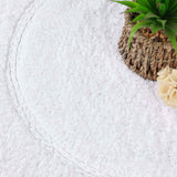 Cotton Oval Solid Non-Skid Washable 2 Piece Bath Rug Set - Bath Rugs by Superior Brand