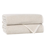 Cotton Blend Medium Weight Ribbed Bath Towel Set of 2 - Bath Towel by Superior Brand