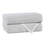 Cotton Blend Medium Weight Ribbed Bath Towel Set of 2 - Bath Towel by Superior Brand