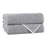 Cotton Blend Medium Weight Ribbed Bath Towel Set of 2 - Bath Towel by Superior Brand