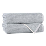Cotton Blend Medium Weight Ribbed Bath Towel Set of 2 - Bath Towel by Superior Brand