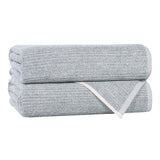 Cotton Blend Medium Weight Ribbed Bath Towel Set of 2 - Bath Towel by Superior Brand