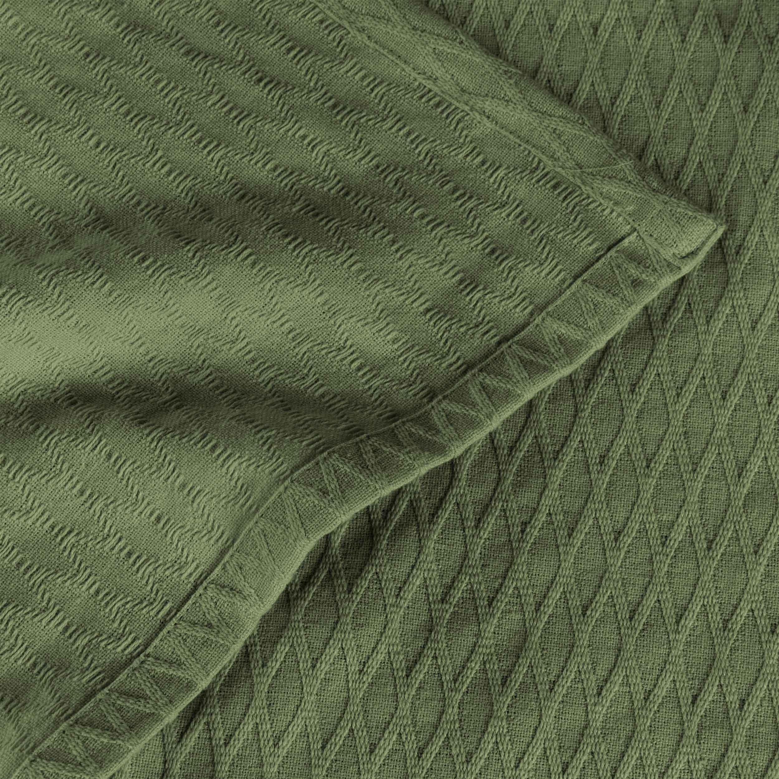 100% Cotton Thermal Blanket – Diamond Weave All-Season, Lightweight & Breathable - Blanket by Superior Brand
