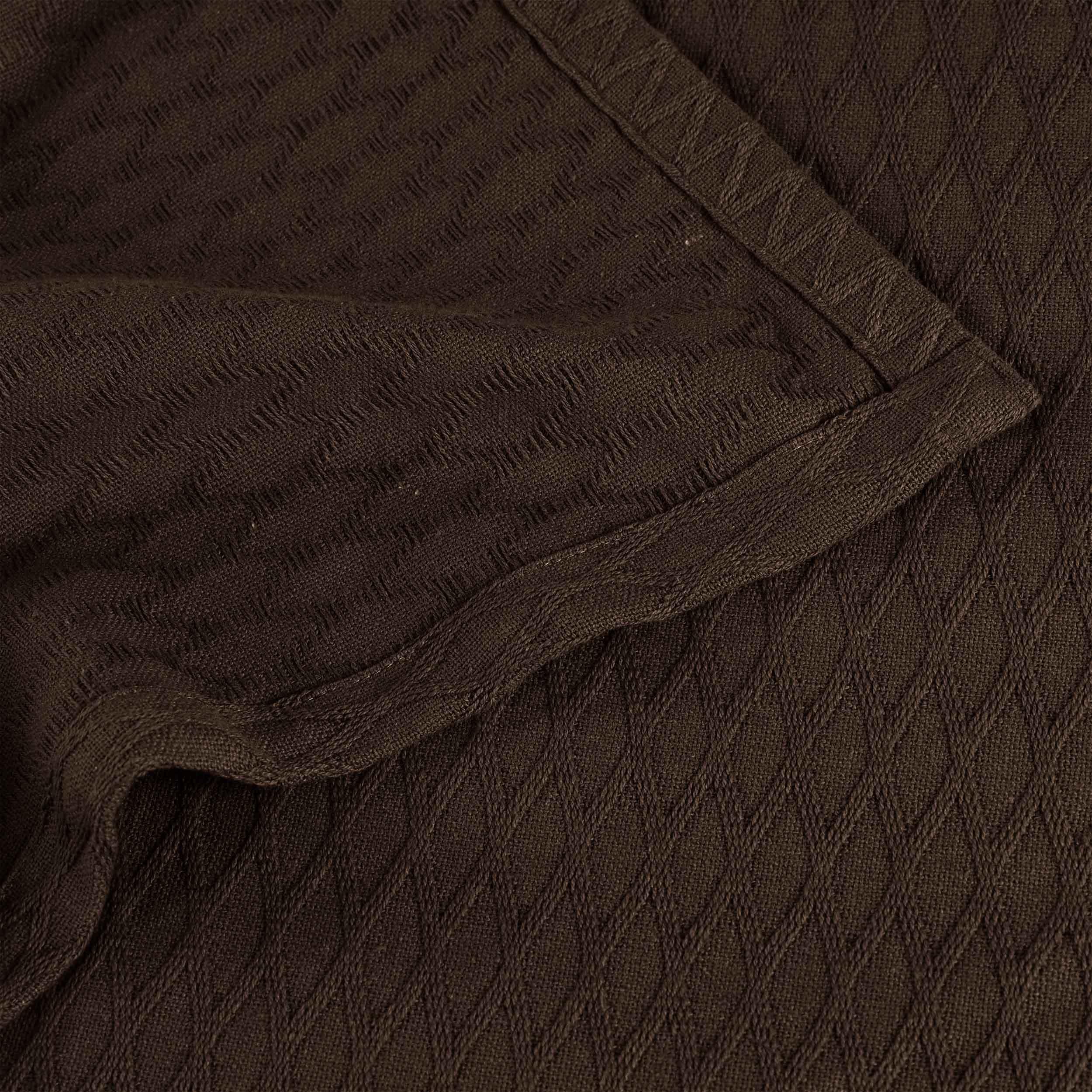 100% Cotton Thermal Blanket – Diamond Weave All-Season, Lightweight & Breathable - Blanket by Superior Brand
