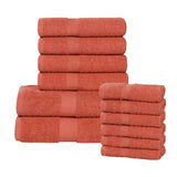 Eco-Friendly Cotton Absorbent Assorted 12 Piece Towel Set - Towel Set by Superior Brand