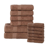 Eco-Friendly Cotton Absorbent Assorted 12 Piece Towel Set - Towel Set by Superior Brand