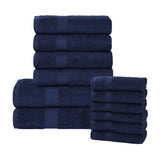 Eco-Friendly Cotton Absorbent Assorted 12 Piece Towel Set - Towel Set by Superior Brand