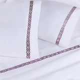 100% Egyptian Cotton 1000 Thread Count Embroidered Pillowcase Set - Egyptian Cotton Pillowcases by Superior Brand