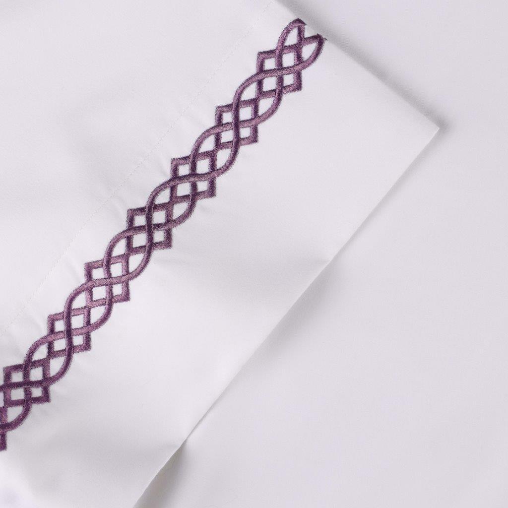 100% Egyptian Cotton 1000 Thread Count Embroidered Pillowcase Set - Egyptian Cotton Pillowcases by Superior Brand