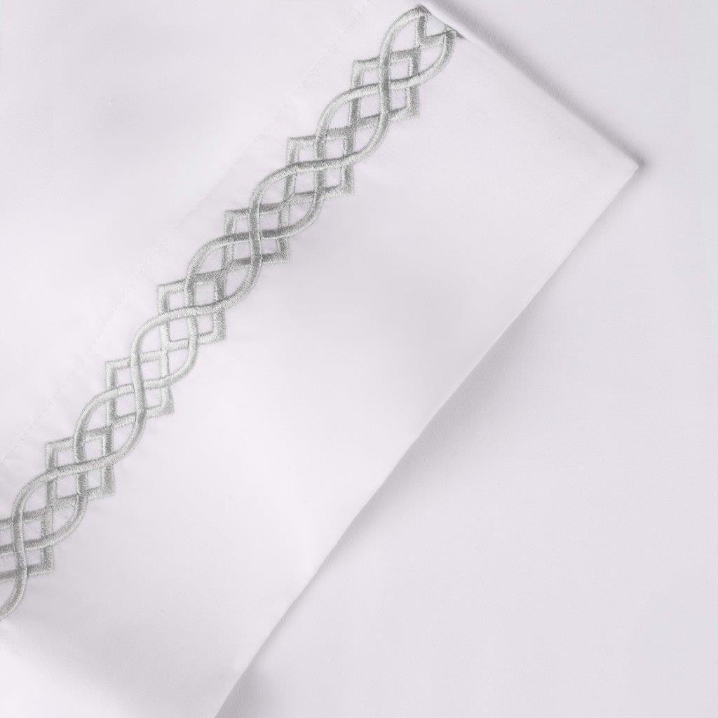 100% Egyptian Cotton 1000 Thread Count Embroidered Pillowcase Set - Egyptian Cotton Pillowcases by Superior Brand