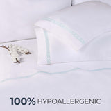 100% Egyptian Cotton 1000 Thread Count Embroidered Pillowcase Set - Egyptian Cotton Pillowcases by Superior Brand