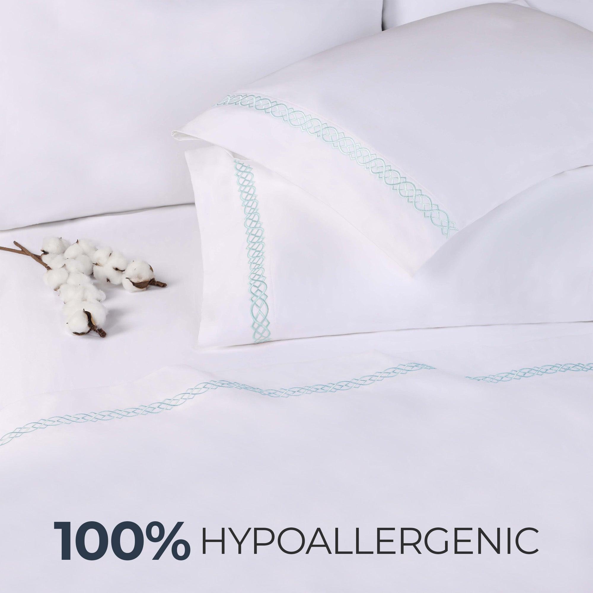 100% Egyptian Cotton 1000 Thread Count Embroidered Pillowcase Set - Egyptian Cotton Pillowcases by Superior Brand