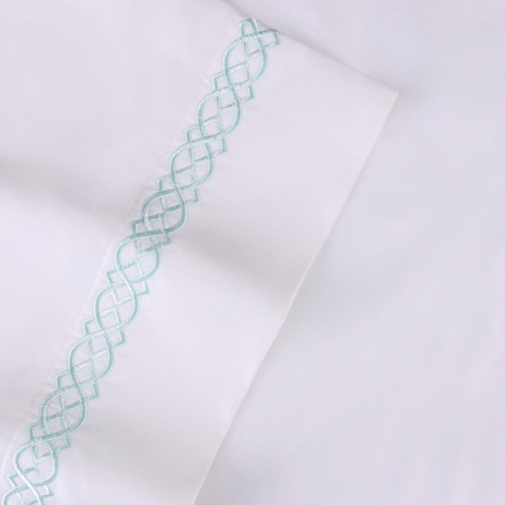 100% Egyptian Cotton 1000 Thread Count Embroidered Pillowcase Set - Egyptian Cotton Pillowcases by Superior Brand