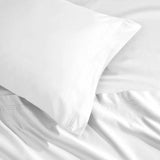 Egyptian Cotton Sateen Sheet Set 1500 Thread Count White - Egyptian Cotton Sheet Set by Superior Brand