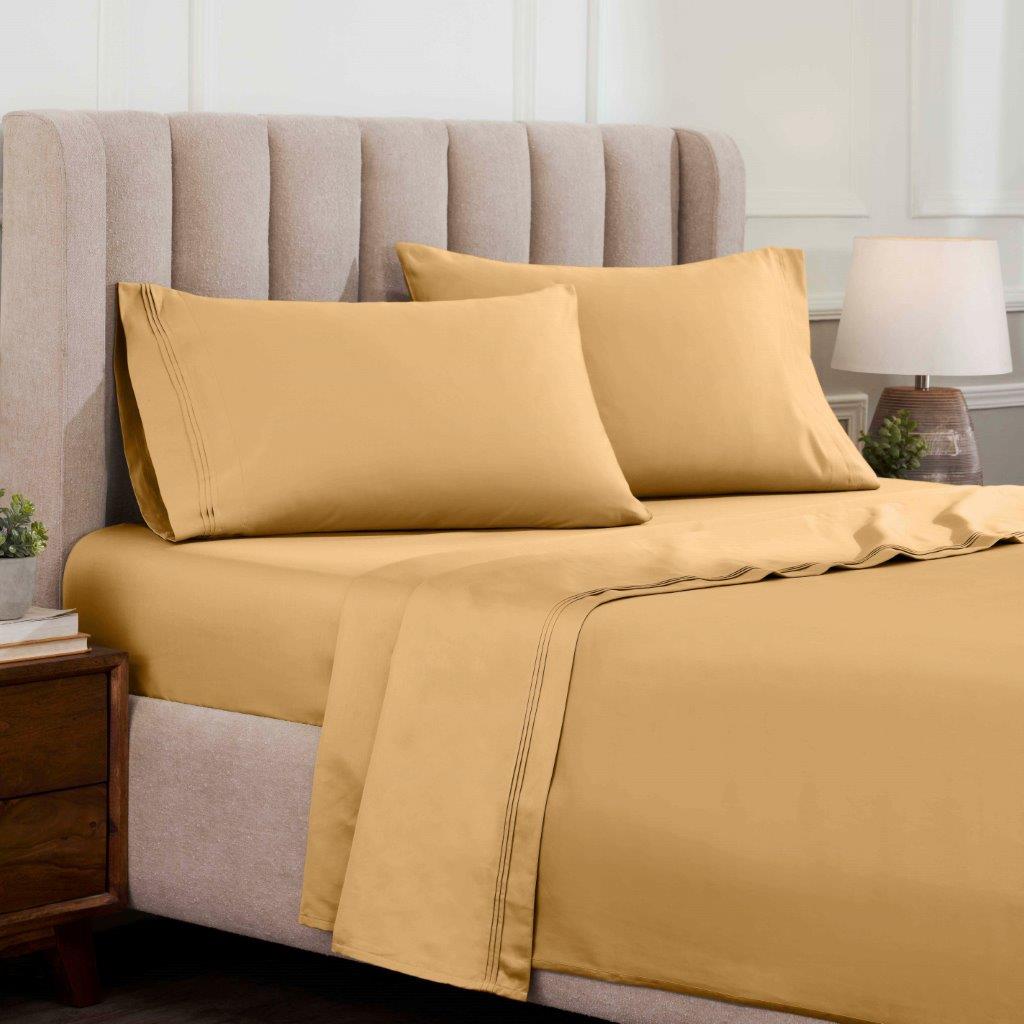 Egyptian Cotton Sheets 1500 Thread Count Set - Sateen, Deep Pocket - Egyptian Cotton Sheet Set by Superior Brand