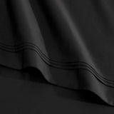 Egyptian Cotton Sateen Sheet Set 1500 Thread Count Black - Egyptian Cotton Sheet Set by Superior Brand