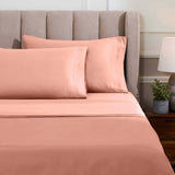 Egyptian Cotton Sateen Sheet Set 1500 Thread Count Dusted Rose - Egyptian Cotton Sheet Set by Superior Brand