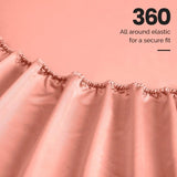 Egyptian Cotton Sateen Sheet Set 1500 Thread Count Dusted Rose - Egyptian Cotton Sheet Set by Superior Brand