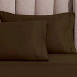 Egyptian Cotton Sateen Sheet Set 1500 Thread Count Mocha - Egyptian Cotton Sheet Set by Superior Brand