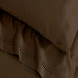 Egyptian Cotton Sateen Sheet Set 1500 Thread Count Mocha - Egyptian Cotton Sheet Set by Superior Brand
