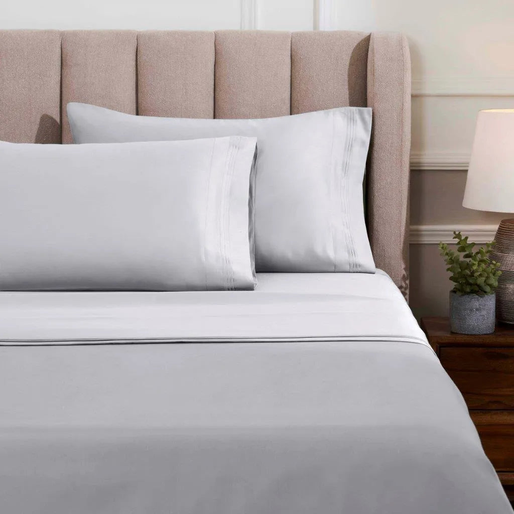 Egyptian Cotton Sateen Sheet Set 1500 Thread Count Platinum - Egyptian Cotton Sheet Set by Superior Brand