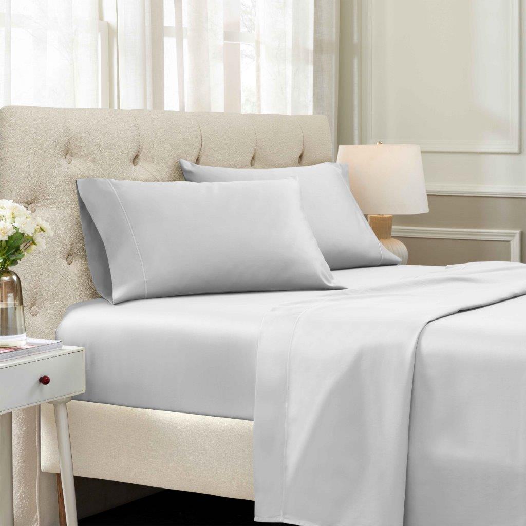 1500 Thread Count Egyptian Cotton Sateen Embroidered Sheet Set - Egyptian Cotton Sheet Set by Superior Brand