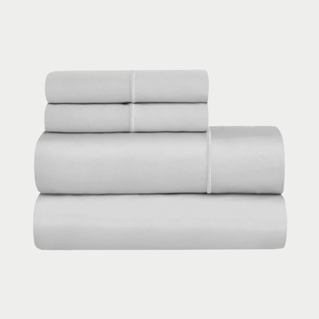 1500 Thread Count Egyptian Cotton Sateen Embroidered Sheet Set - Egyptian Cotton Sheet Set by Superior Brand