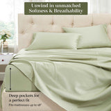 1500 Thread Count Egyptian Cotton Sateen Embroidered Sheet Set - Egyptian Cotton Sheet Set by Superior Brand