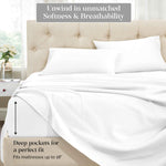 1500 Thread Count Egyptian Cotton Sateen Embroidered Sheet Set - Egyptian Cotton Sheet Set by Superior Brand
