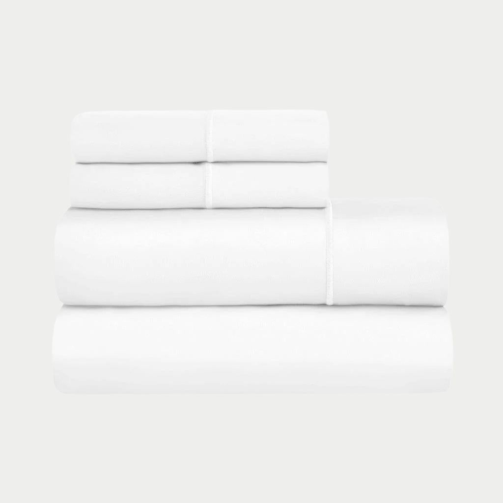 1500 Thread Count Egyptian Cotton Sateen Embroidered Sheet Set - Egyptian Cotton Sheet Set by Superior Brand