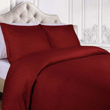 Egyptian Cotton 300 Thread Count Stripe Duvet Cover - Egyptian Cotton Duvet Cover Set by Superior Brand