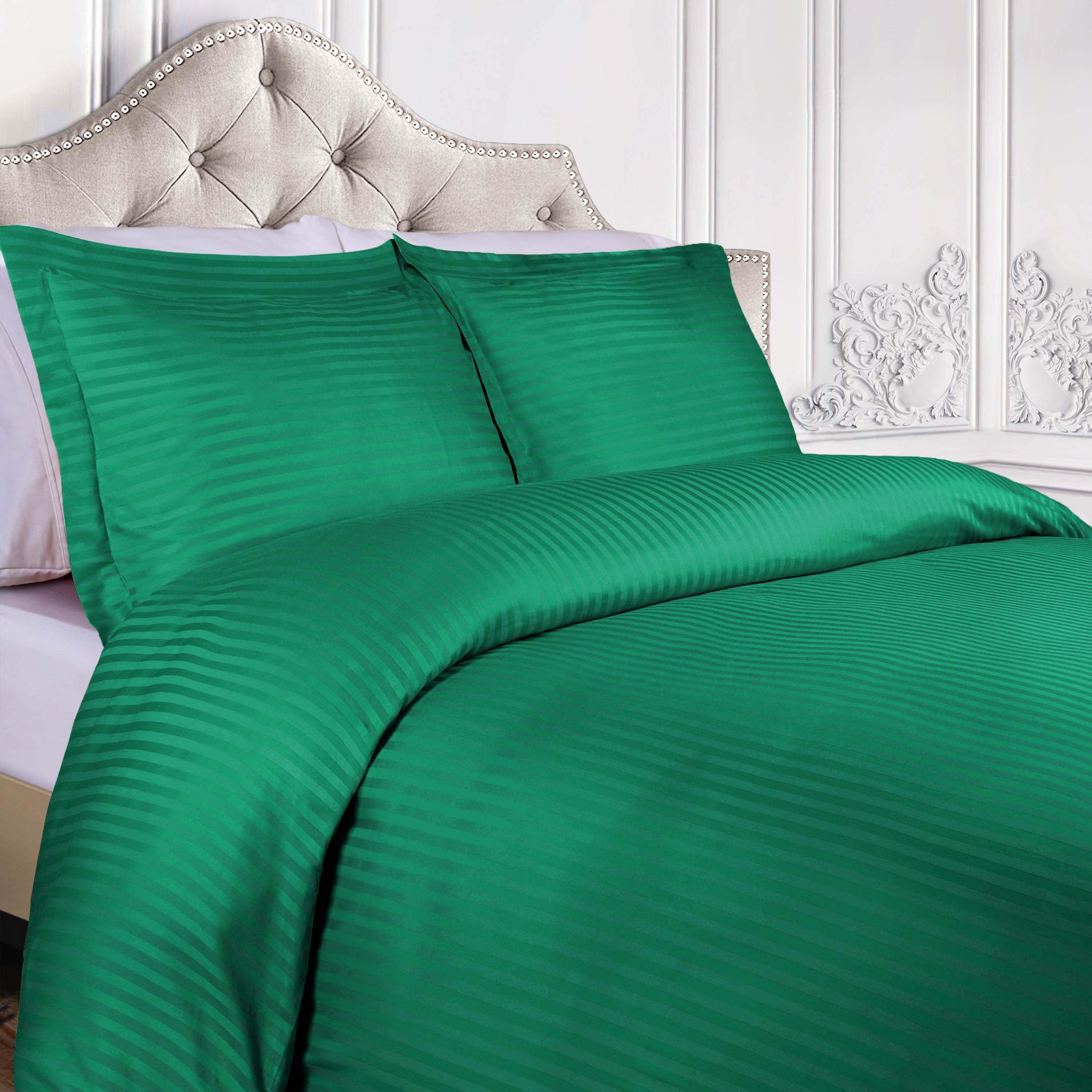 Egyptian Cotton 300 Thread Count Stripe Duvet Cover - Egyptian Cotton Duvet Cover Set by Superior Brand