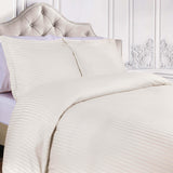 Egyptian Cotton 300 Thread Count Stripe Duvet Cover - Egyptian Cotton Duvet Cover Set by Superior Brand
