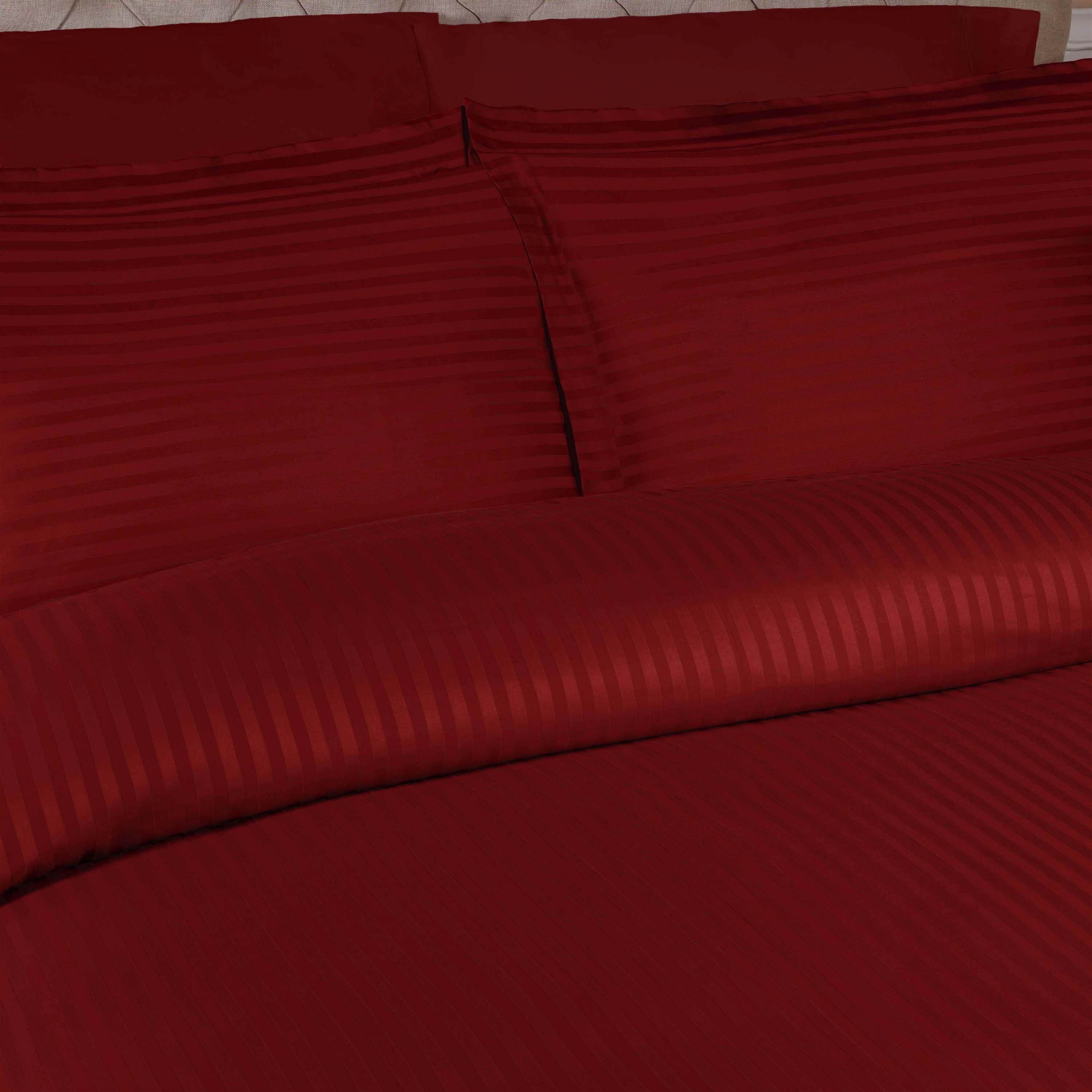 Egyptian Cotton 300 Thread Count Stripe Duvet Cover - Egyptian Cotton Duvet Cover Set by Superior Brand