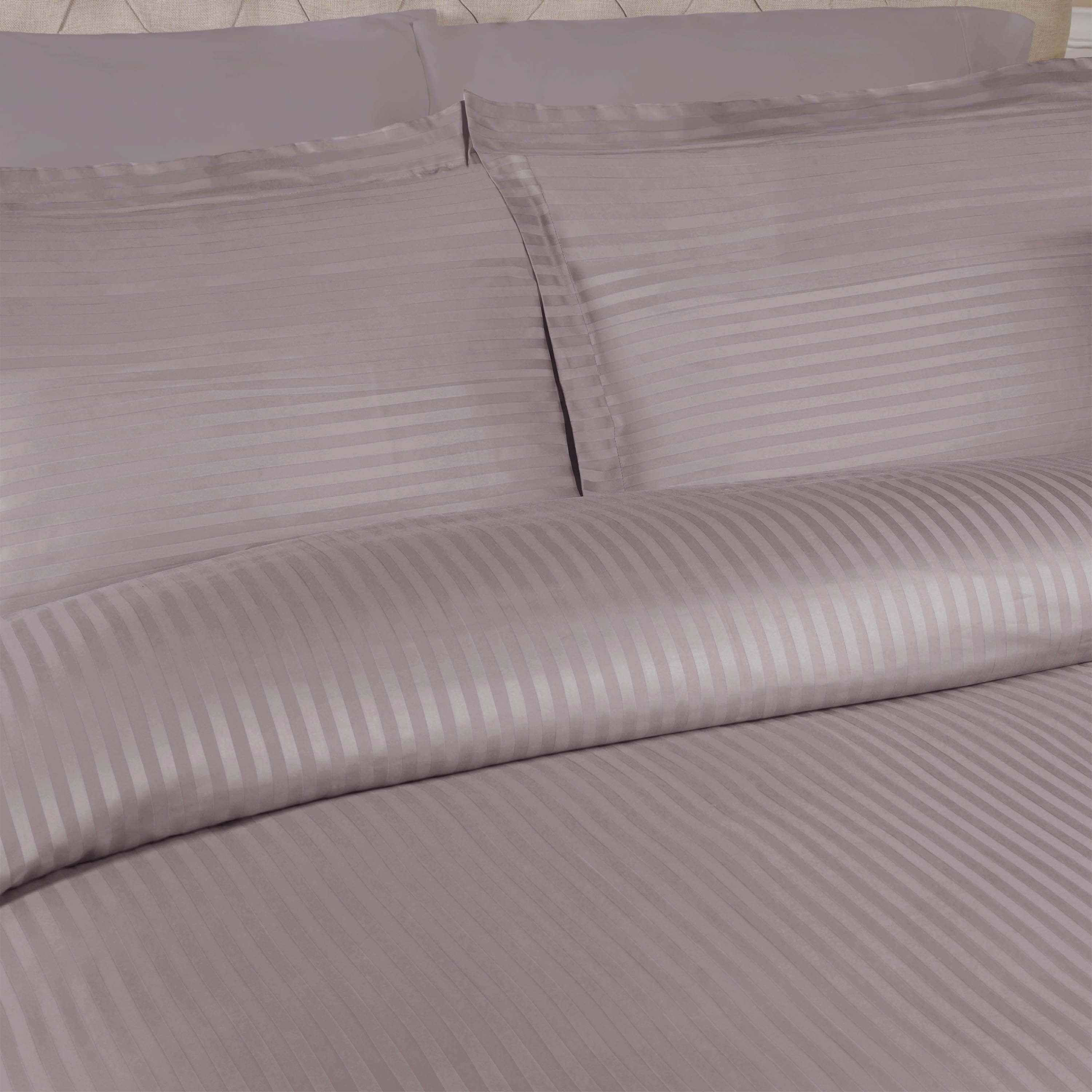 Egyptian Cotton 300 Thread Count Stripe Duvet Cover - Egyptian Cotton Duvet Cover Set by Superior Brand