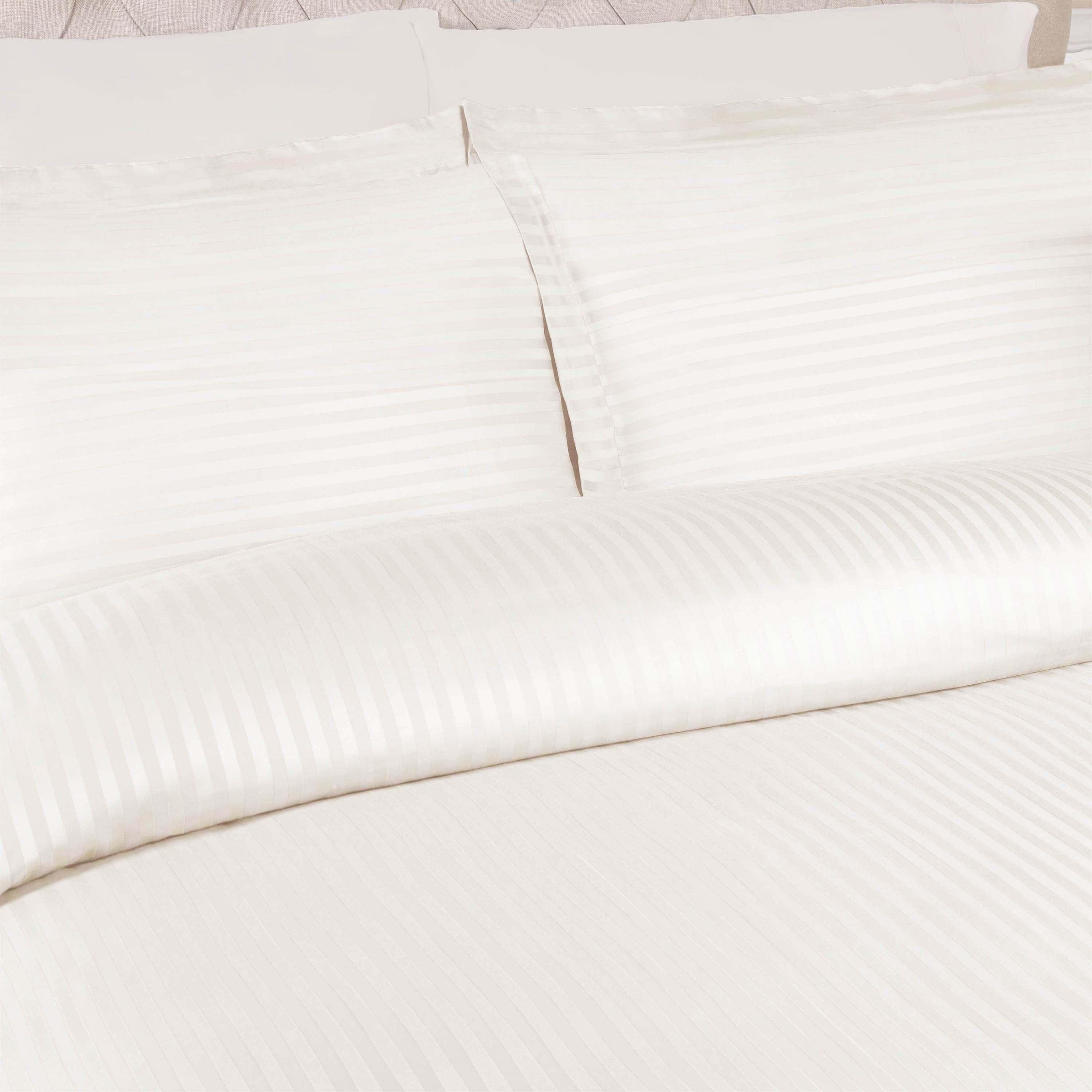 Egyptian Cotton 300 Thread Count Stripe Duvet Cover - Egyptian Cotton Duvet Cover Set by Superior Brand