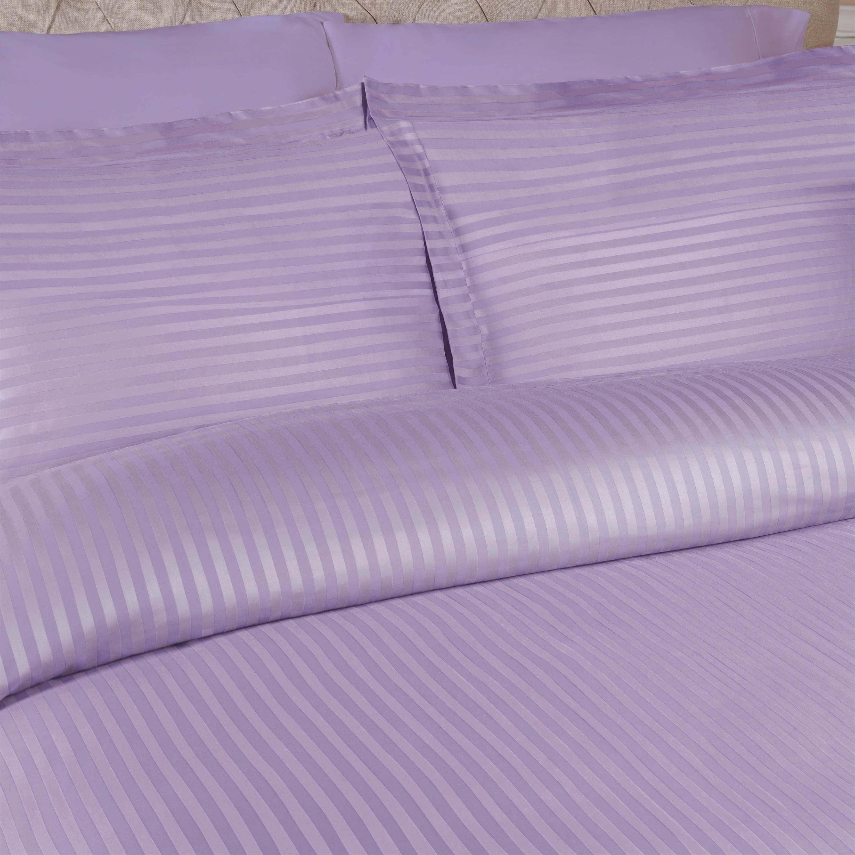 Egyptian Cotton 300 Thread Count Stripe Duvet Cover - Egyptian Cotton Duvet Cover Set by Superior Brand
