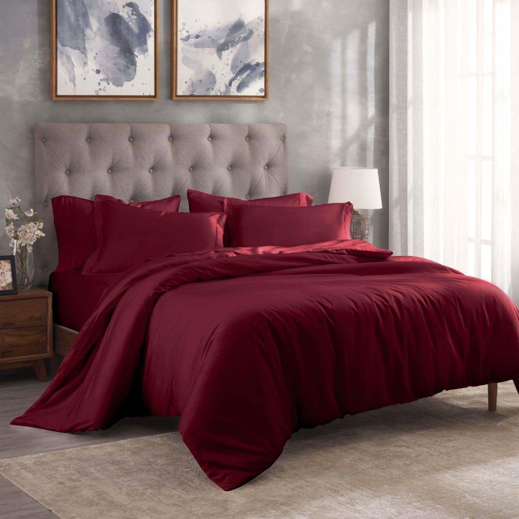 300 Thread Count Egyptian Cotton Solid Duvet Cover - Egyptian Cotton Duvet Cover Set by Superior Brand