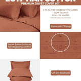 300 Thread Count Egyptian Cotton Solid Duvet Cover - Egyptian Cotton Duvet Cover Set by Superior Brand