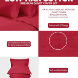 300 Thread Count Egyptian Cotton Solid Duvet Cover - Egyptian Cotton Duvet Cover Set by Superior Brand